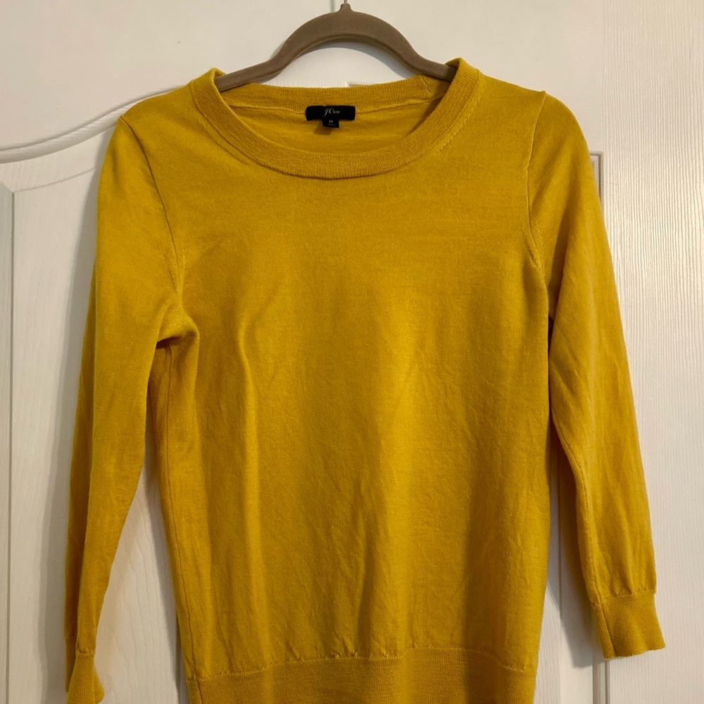 J.Crew Mustard Knit Top